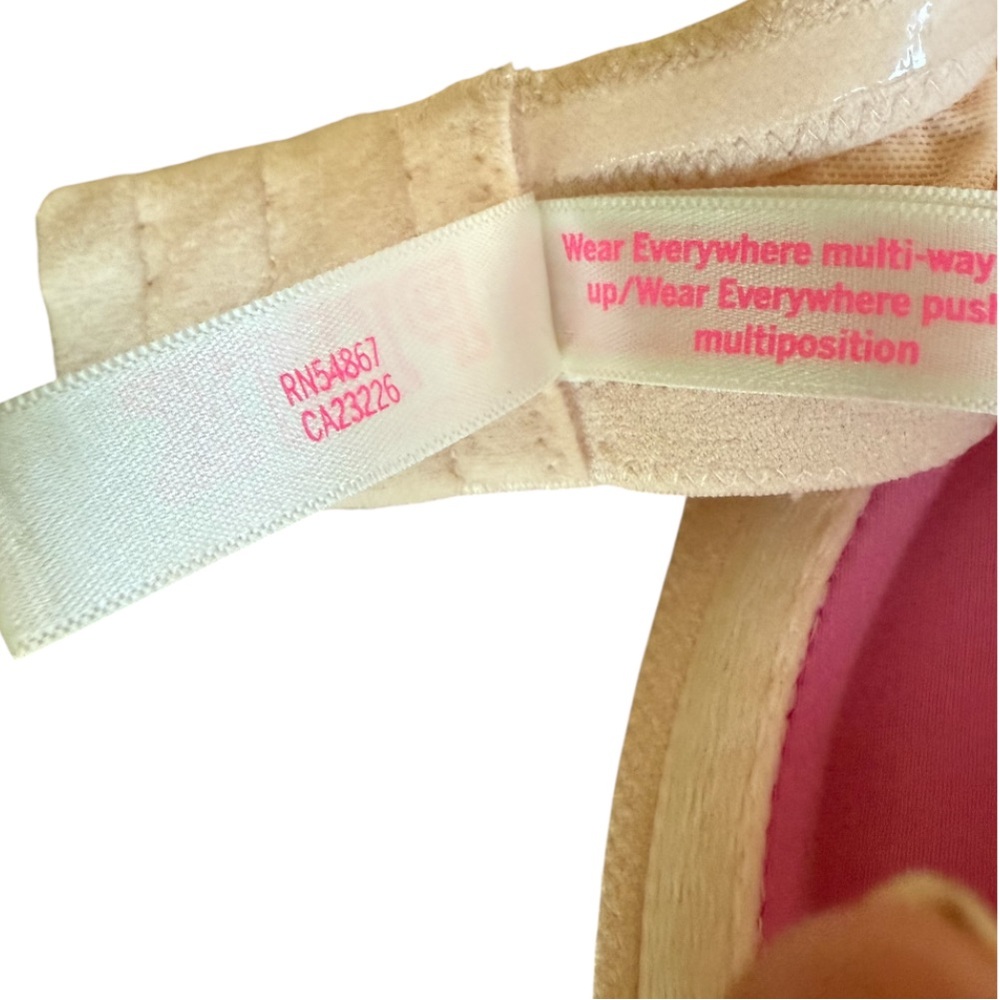PINK Victoria’s Secret Wear Everywhere Multiway Strapless Push Up Bra *Size 36D - Picture 10 of 16